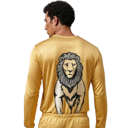 MEN'S ONE PIECE STRONG FABRIC "LION" OUTFIT (Gold)